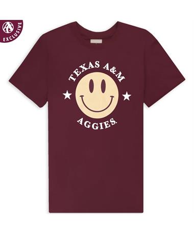 Texas A&M Star Smiley Face T-Shirt