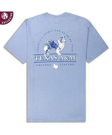 Texas A&M Spirit Can Neer Reveille Comfort Wash T-Shirt