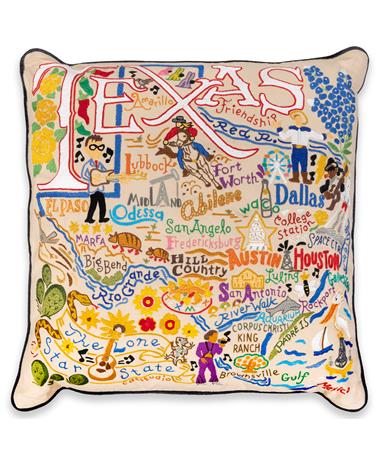 Texas A&M CatStudio Embroidered Pillow