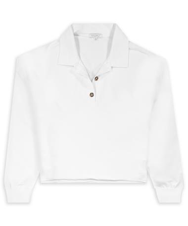 White Polo Sweatshirt