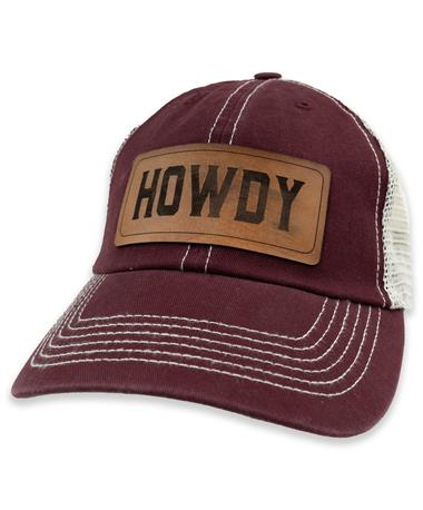 Texas A&M Howdy Leather Patch Hat