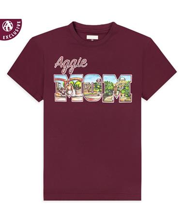 Texas A&M Aggie Mom Collage T-Shirt