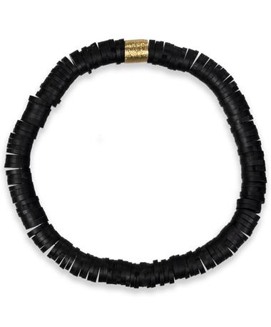 Black Heishi Beaded Bracelet