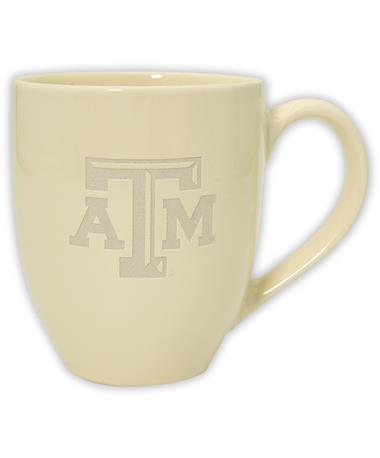 Texas A&M Solid Bistro White Etched ATM Mug