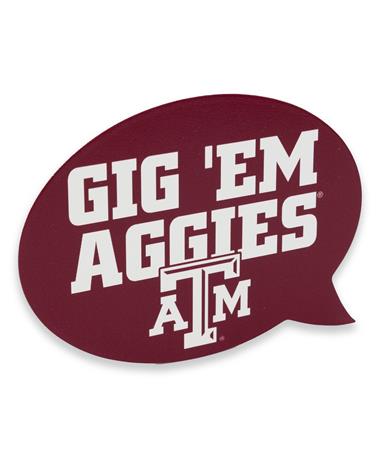 Texas A&M Aggies Small Thought Bubble Sign