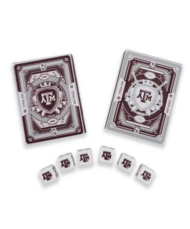 Texas A&M Playing Cards & Dice Set