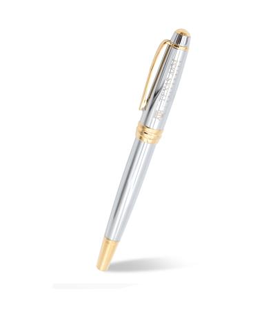 Texas A&M Cross Bailey Silver and Gold Rollerball Gel Ink Pen