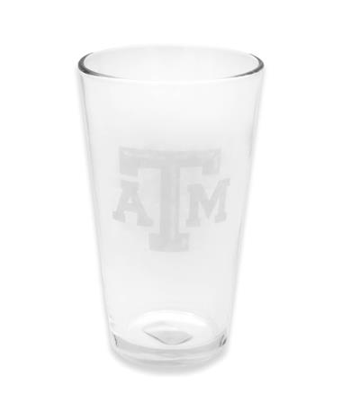 Texas A&M Etches 16oz Pint Glass