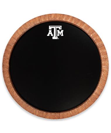 Texas A&M Faux Barrel Round Chalkboard