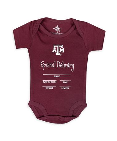 Texas A&M Special Delivery Onesie