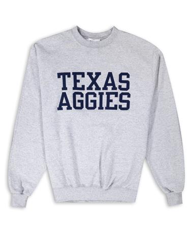 Texas A&M Aggies Champion Navy Lettering Sweatshirt