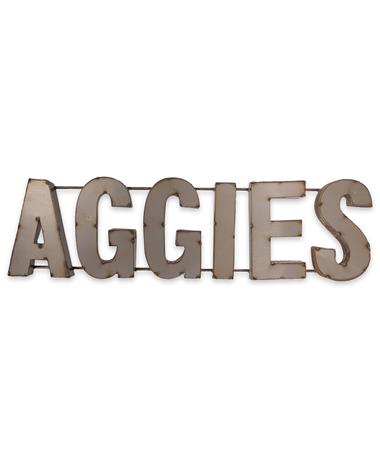 Aggies Unpainted Straight Sign