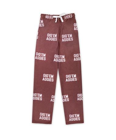 Maroon Gig 'Em Aggies Pajama Pants