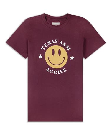 Texas A&M Aggies Star Smiley Face T-Shirt