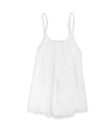 White Flared Line Cami Dress