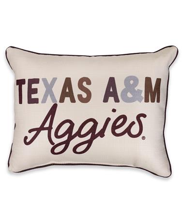 Texas A&M Aggies Script Pillow
