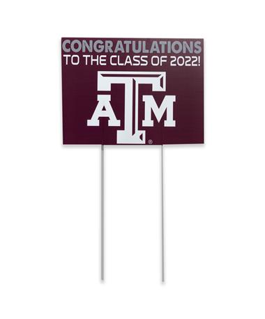 Texas A&M Congrats Class of 22 Yard Sign