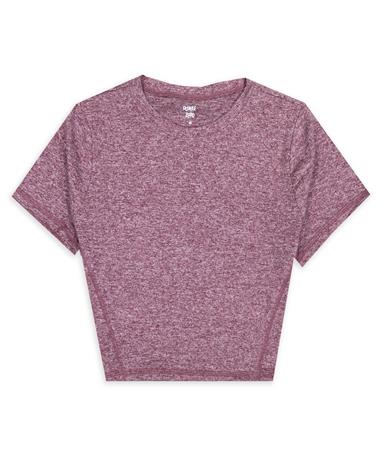 Cropped Short Sleeve Top Berry