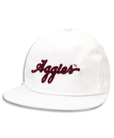 Texas A&M Aggies White Square One Embroidered Cap