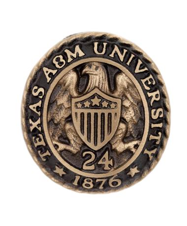 Texas A&M Aggie Ring Crest Paperweight '24