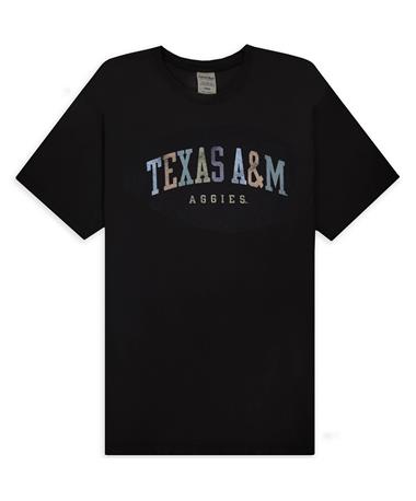 Texas A&M Aggies Rainbow Black T-Shirt