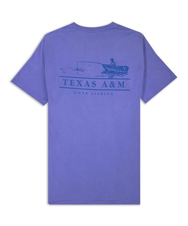 Texas A&M Fishing Boat T-Shirt Blue