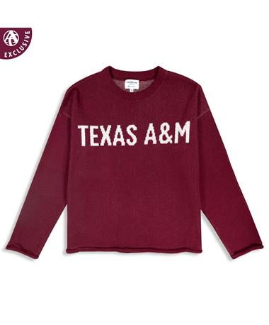 Texas A&M Maroon Boxy Sweater
