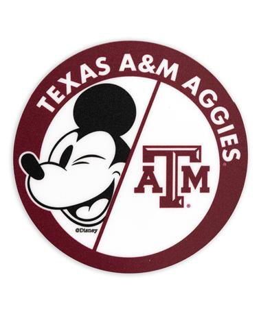 Texas A&M Aggies Peeking Mickey Sticker