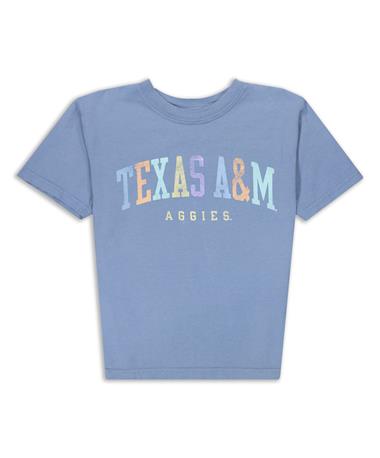 Texas A&M Aggies Youth Rainbow Blue T-Shirt