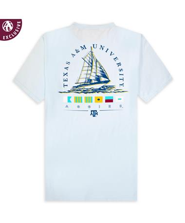 Texas A&M Aggies Blue Sailboat T-Shirt