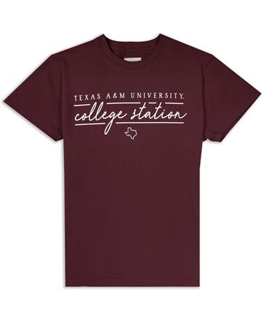Texas A&M Cursive College Station T-Shirt