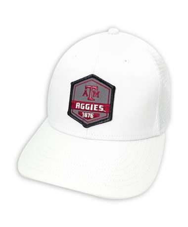 Texas A&M Aggies Adjustable White Diamond Patch Hat