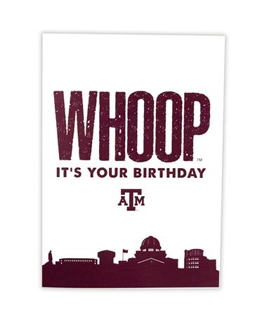 Texas A&M Whoop Birthday Card