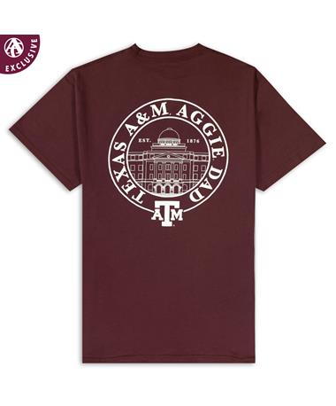 Texas A&M Aggie Dad Academic Building T-Shirt