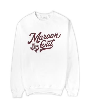 Texas A&M White Maroon Out Sweatshirt