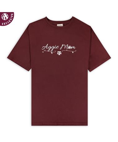Aggie Mom Floral Heart T-Shirt