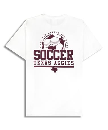 Texas A&M Aggies Soccer White T-Shirt