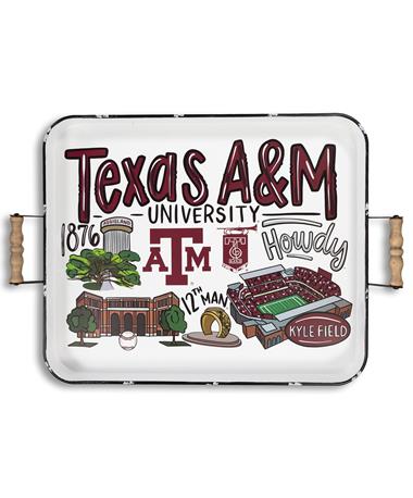 Texas A&M Icon Enamel Tray