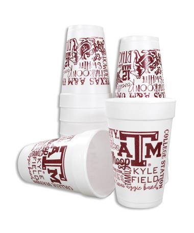 Texas A&M Aggies Wrap Foam Cups