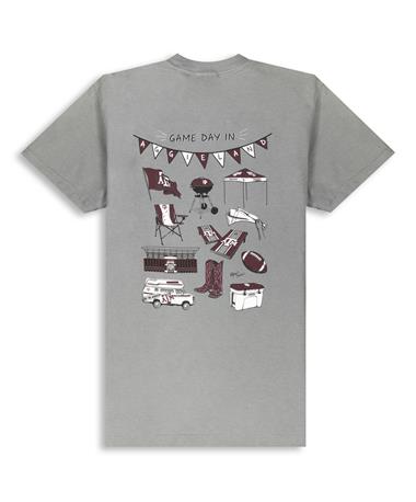 Texas A&M Gameday in Aggieland Grey T-Shirt