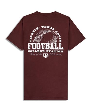 Texas A&M Aggie Football 12th Man Maroon T-Shirt