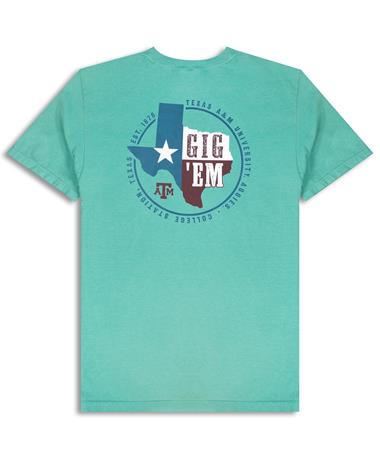Texas A&M Gig 'Em Texas Circle T-Shirt