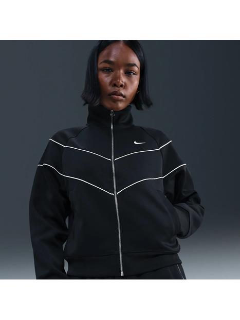 W POLY KNIT JKT BLACK/SAIL | Gibbons