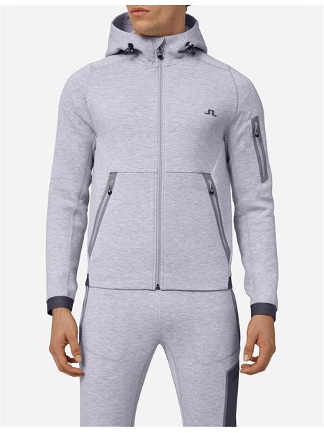 j lindeberg logo tech hoodie