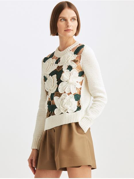 Magnolia Crochet Pullover