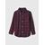 NAVY RED PLAID