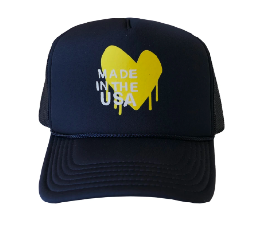 USA TRUCKER HAT NAVY | Darien Sport