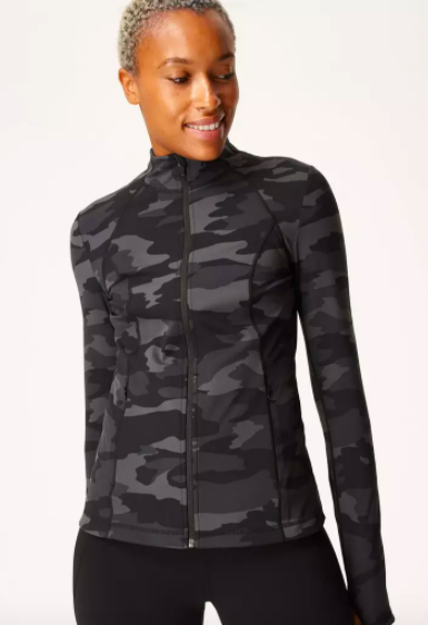 camo workout jacket