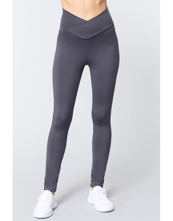 Waist Band Workout Pant Gray Gibbons