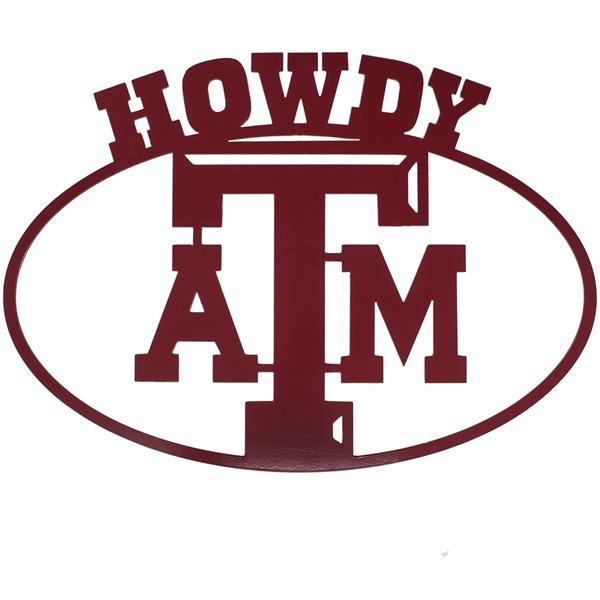 Texas A&M Howdy Oval Sign Maroon Aggieland Outfitters